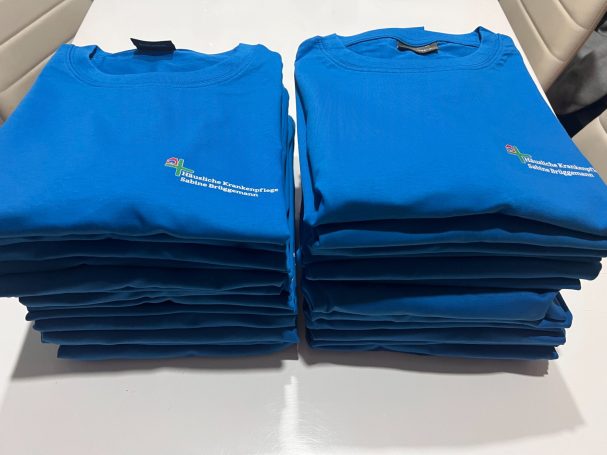 Auch der Pflegedienst möchte Shirts